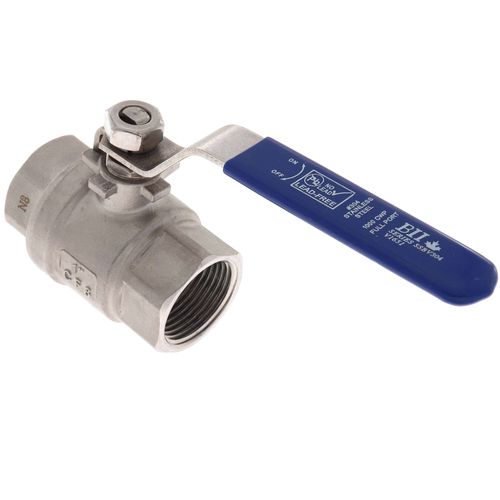 Main product image of 1" FPT Stainless Steel Full-Port 2-Piece Ball Valve, 1000 PSI CWP, LF