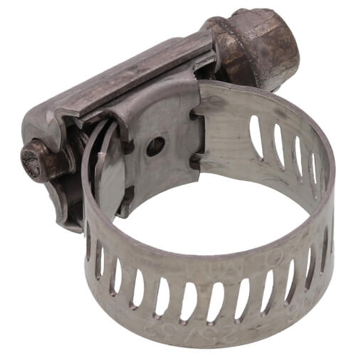 Main product image of 7/16" - 25/32" #6 Stainless Steel Worm Gear Hose Clamp w/ Stainless Steel Screw