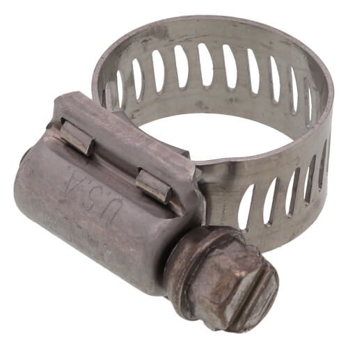Main product image of 7/16" - 25/32" #6 Stainless Steel Worm Gear Hose Clamp w/ Stainless Steel Screw