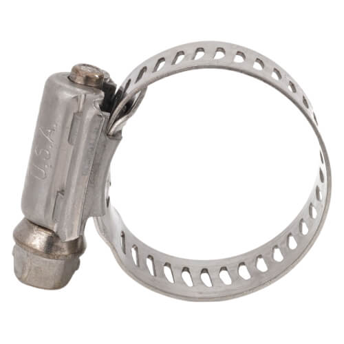 Main product image of 9/16" - 1-1/16" #10 Stainless Steel Worm Gear Hose Clamp w/ Stainless Steel Screw