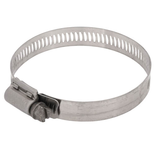 Main product image of 2-1/16" - 3" #40 Stainless Steel Worm Gear Hose Clamp w/ Stainless Steel Screw