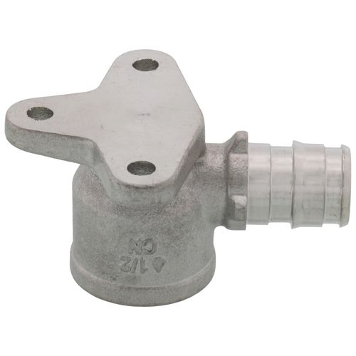 Main product image of 1/2" 304 Stainless Steel Expansion PEX x 1/2" Female 90-Degree Drop Ear Elbow