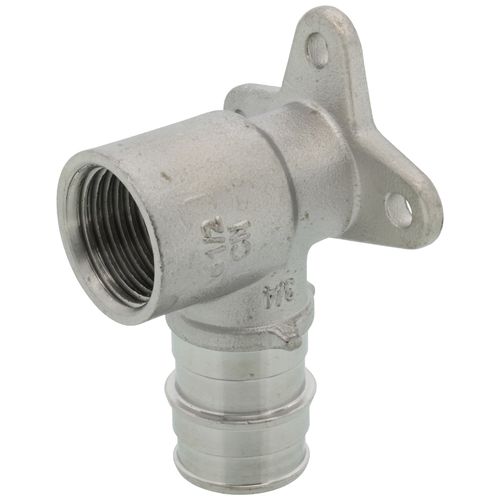 Main product image of 3/4" 304 Stainless Steel Expansion PEX x 1/2" Female 90-Degree Drop Ear Elbow
