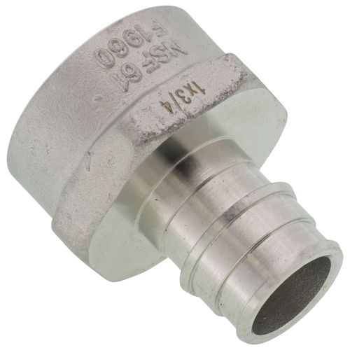 Main product image of 3/4" Expansion PEX x 1" Female 304 Stainless Steel Adapter
