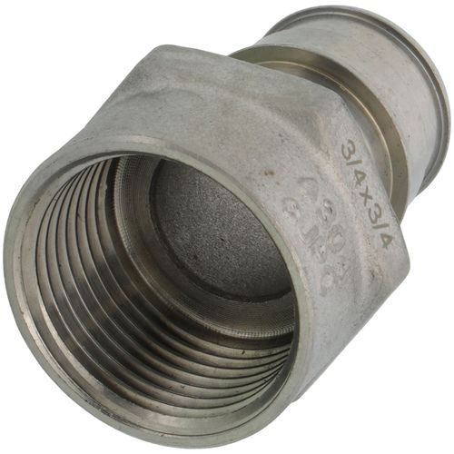 Main product image of 3/4" 304 Stainless Steel Expansion PEX x 3/4" Female Adapter