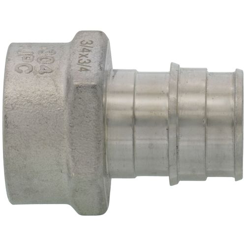 Main product image of 3/4" 304 Stainless Steel Expansion PEX x 3/4" Female Adapter