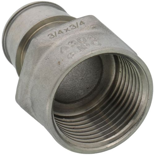Main product image of 3/4" 304 Stainless Steel Expansion PEX x 3/4" Female Adapter
