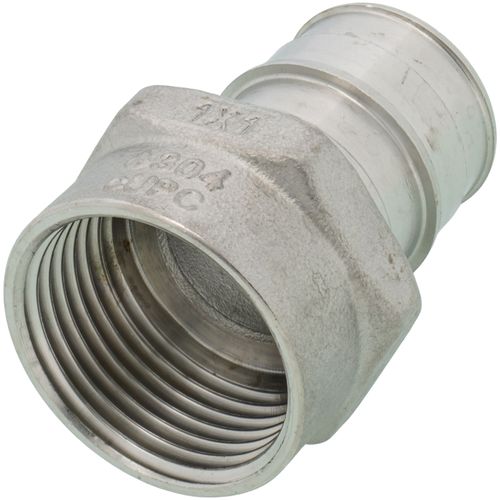 Main product image of 1" 304 Stainless Steel Expansion PEX Female Adapter