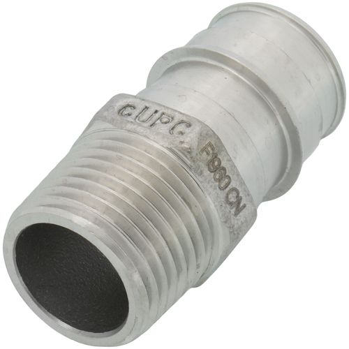 Main product image of 3/4" x 1/2" 304 Stainless Steel Expansion PEX Male Adapter