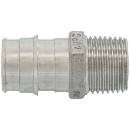 Main product image of 3/4" x 1/2" 304 Stainless Steel Expansion PEX Male Adapter