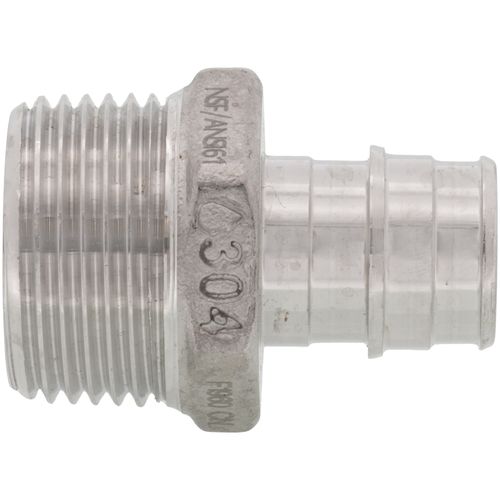 Main product image of 3/4" x 1" 304 Stainless Steel Expansion PEX Male Adapter