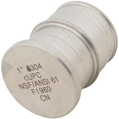 Main product image of 1" 304 Stainless Steel Expansion PEX Plug