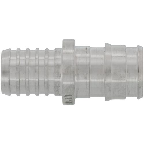 Main product image of 1/2" 304 Stainless Steel Expansion PEX x 1/2" Polybutylene Coupling