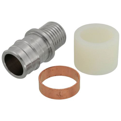Main product image of 1" 304 Stainless Steel Expansion PEX x 1" Polybutylene Coupling