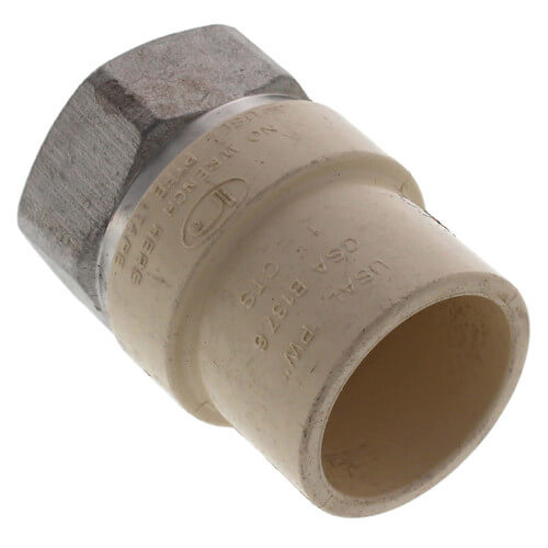 1" CPVC x Female Stainless Steel Adapter (Lead Free)