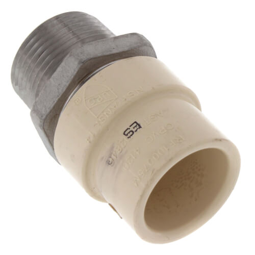 Main product image of 3/4" CPVC x Male Stainless Steel Adapter (Lead Free)