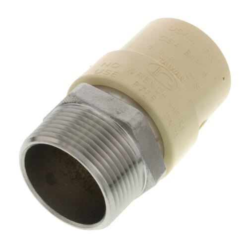 Main product image of 1-1/4" CPVC x Male Stainless Steel Adapter (Lead Free)