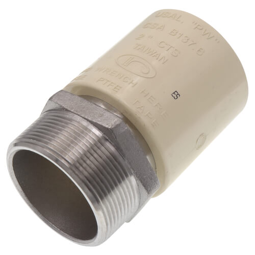 Main product image of 2" CPVC x Male Stainless Steel Adapter (Lead Free)