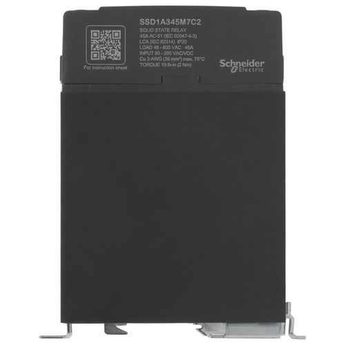 Main product image of Harmony Solid State Relay, 0V Switching, Screw Input (45A, 90-280 VDC in, 48-600 VAC out)