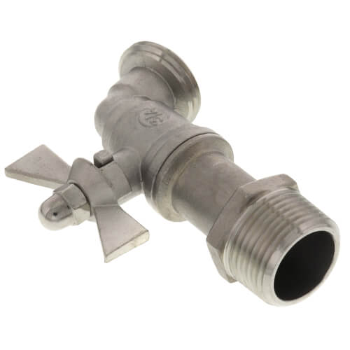 Main product image of 3/4" Male x Hose Bibb, Stainless Steel (Lead Free)