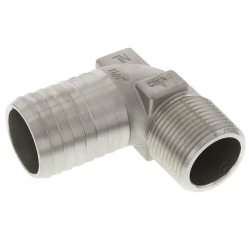 Main product image of 1" MPT x 1-1/4" Insert Stainless Steel Hydrant Elbow