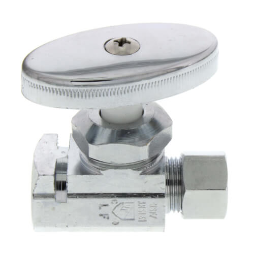 Main product image of 3/8" FIP x 3/8" OD Comp. Multi Turn Straight Stop, Lead Free (Chrome)