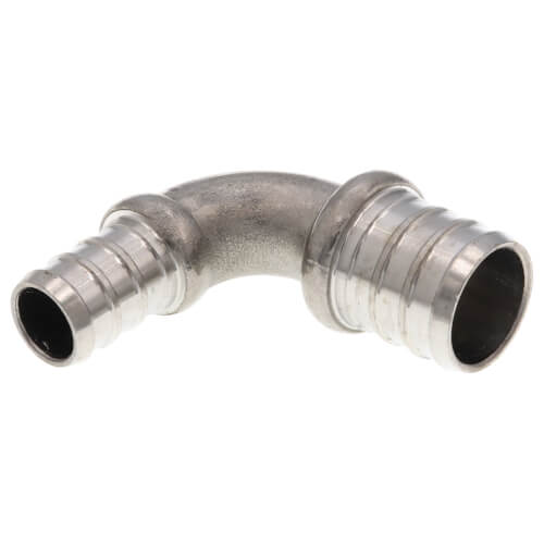 Main product image of 3/4" x 1/2" PEX Stainless Steel 90-Degree Elbow