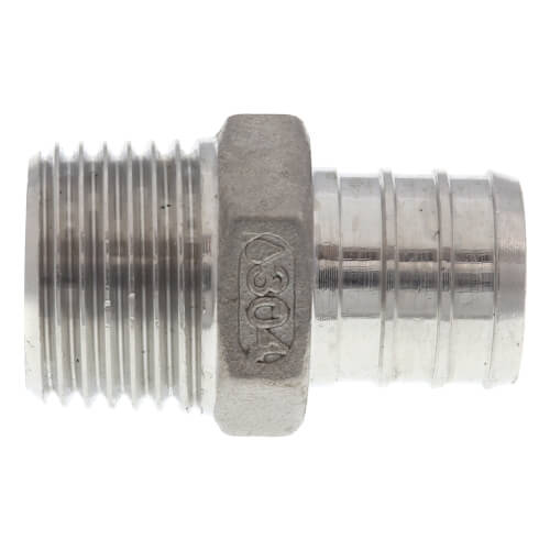 Main product image of 3/4" PEX x 1/2" MPT Stainless Steel Male Adapter