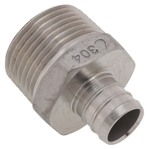 Main product image of 3/4" PEX x 1" NPT Stainless Steel Male Adapter