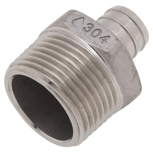 Main product image of 3/4" PEX x 1" NPT Stainless Steel Male Adapter
