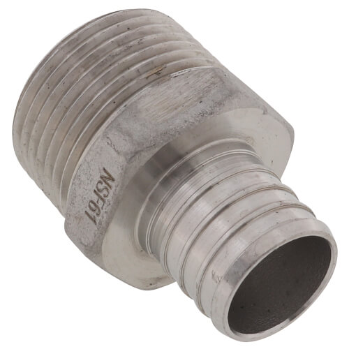 Main product image of 1" PEX x 1" NPT Stainless Steel Male Adapter