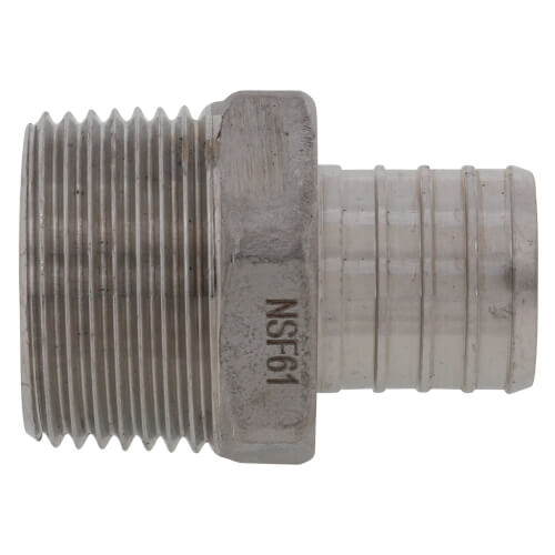 Sspex Ma10 Boshart Sspex Ma10 1 Pex X 1 Npt Stainless Steel Male Adapter 4115