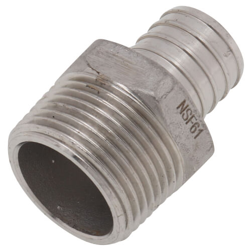 Main product image of 1" PEX x 1" NPT Stainless Steel Male Adapter