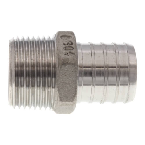 Main product image of 1" PEX x 3/4" NPT Stainless Steel Male Adapter