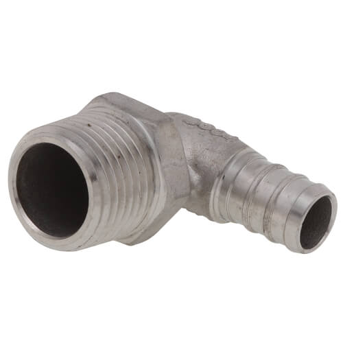 Main product image of 1/2" PEX x 1/2" Male Threaded Stainless Steel Elbow