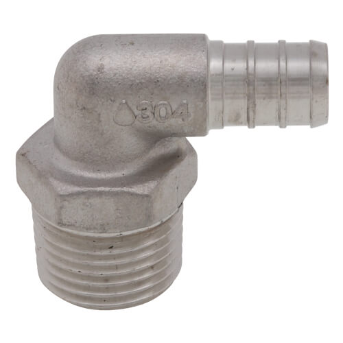 Main product image of 1/2" PEX x 1/2" Male Threaded Stainless Steel Elbow