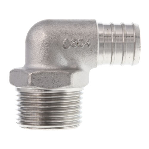 Main product image of 3/4" PEX x 3/4" Male Threaded Stainless Steel Elbow