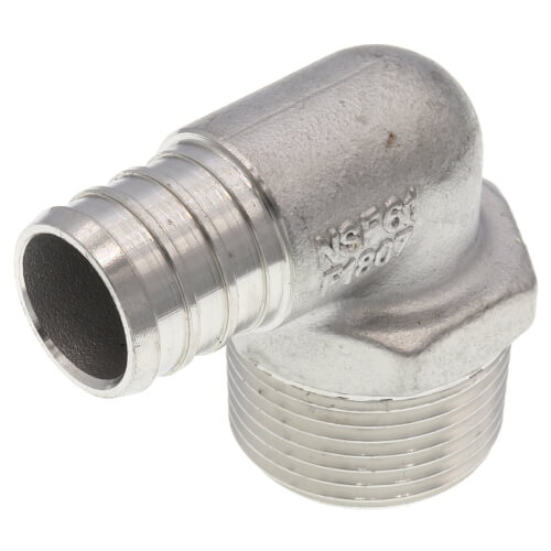Main product image of 3/4" PEX x 3/4" Male Threaded Stainless Steel Elbow