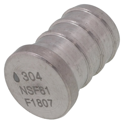 1/2" PEX Stainless Steel Plug