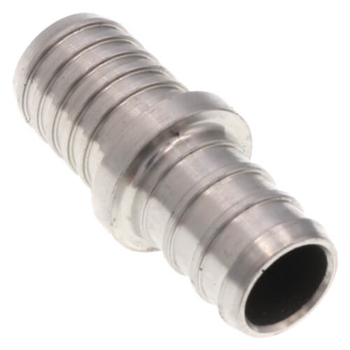 Main product image of 1/2" PEX x 1/2" Polybutylene Stainless Steel Coupling