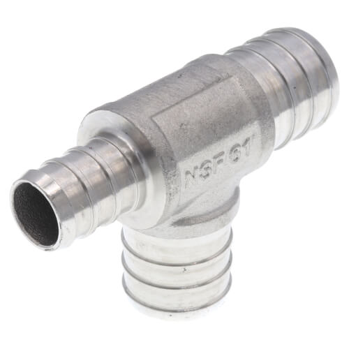 Main product image of 3/4" x 1/2" x 3/4" PEX Stainless Steel Tee (Lead Free)