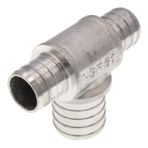 Main product image of 3/4" x 3/4" x 1" PEX Stainless Steel Tee (Lead Free)
