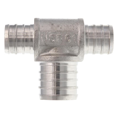 Main product image of 3/4" x 3/4" x 1" PEX Stainless Steel Tee (Lead Free)
