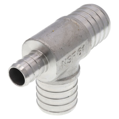 Main product image of 1" x 1/2" x 1" PEX Stainless Steel Tee (Lead Free)