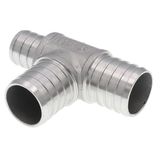 Main product image of 1" x 3/4" x 1" PEX Stainless Steel Tee (Lead Free)