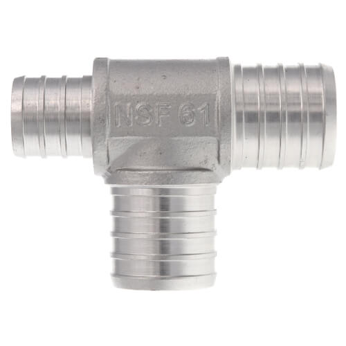 Main product image of 1" x 3/4" x 1" PEX Stainless Steel Tee (Lead Free)