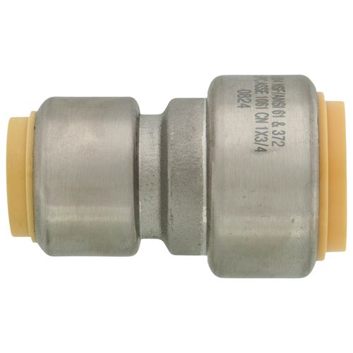 Main product image of 1" x 3/4" CTS 304 Stainless Steel Push-Fit Coupling (Lead Free)