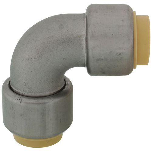 Main product image of 1/2" CTS 304 Stainless Steel Push-Fit 90-Degree Elbow (Lead Free)