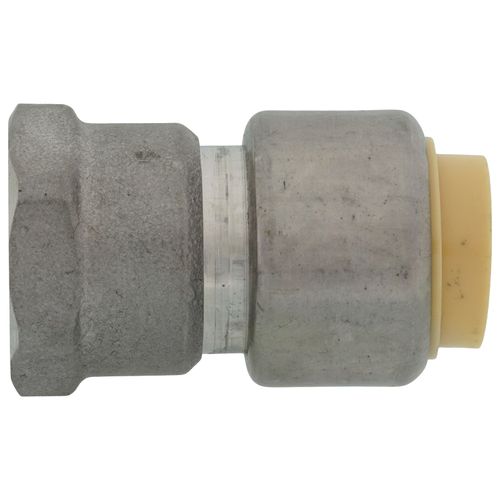 Main product image of 1/2" CTS x 1/2" FNPT 304 Stainless Steel Push-Fit Adapter (Lead Free)