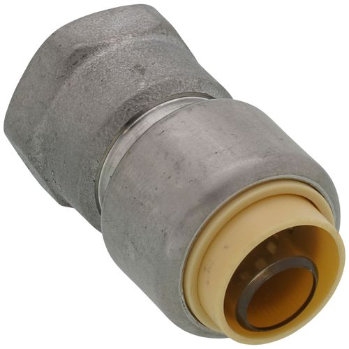 Main product image of 1/2" CTS x 1/2" FNPT 304 Stainless Steel Push-Fit Adapter (Lead Free)